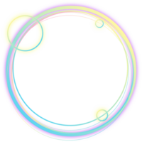 Circle glow abstract element png