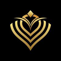 oro joyería tienda logo Arte ilustración con un Perfecto elegante moderno forma vector