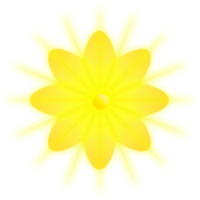 Gold Flower illustration png