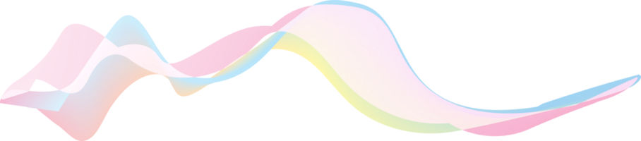 Abstract Pastel Moving Line Wave element png