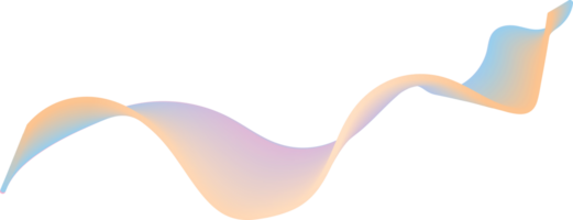 Abstract Fluid Line Wave element png