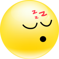 süß Schlaf Emoji Element png