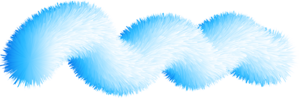 Furry Line Curve Doodle png