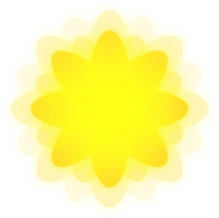 Gold Flower illustration png