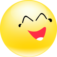 Cute Laughing Emoji element png