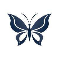 Butterfly logo illustration, a flying butterfly logo concept vector