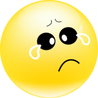 Cute Cry Emoji element png