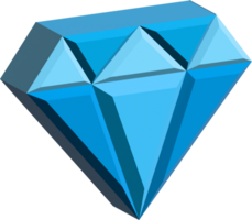 3d icono diamante elemento png