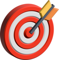 3D Icon target element png