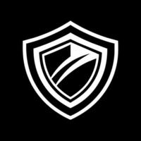 Security Shield logo design concept flat style illustration vector