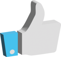 3D Icon thumbs up element png