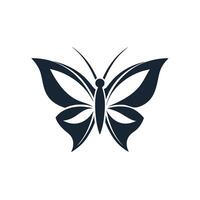 Butterfly logo illustration, a flying butterfly logo concept vector