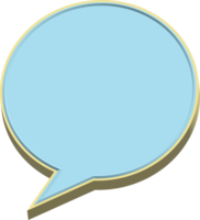 Speech bubble 3D png