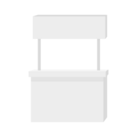 Advertising stand. Realistic empty modern simple shelf or counter or counters png