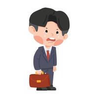 Business man Crying Sad Lost Job vector