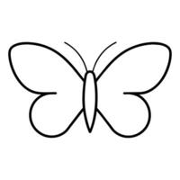 Butterfly logo illustration, a flying butterfly logo concept vector