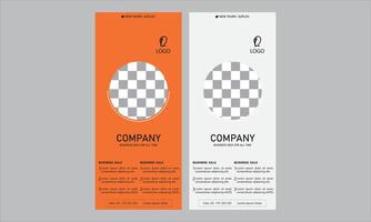 Rack card design template for your business or company vector