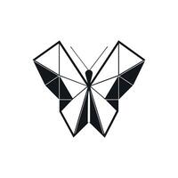 Butterfly logo illustration, a flying butterfly logo concept vector