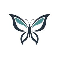 Butterfly logo illustration, a flying butterfly logo concept vector