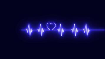 heartbeat pulse rate line animation video