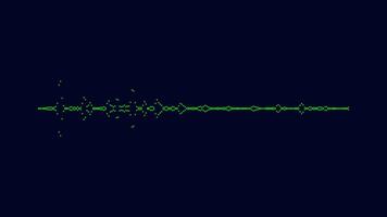 audio bar spectrum geïsoleerd Aan transparant achtergrond. geluid Golf animatie, klassiek grafisch geluid gelijkmaker. video