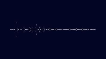 audio bar spectrum Isolated on transparent background. Sound wave animation, classic graphic sound equalizer. video