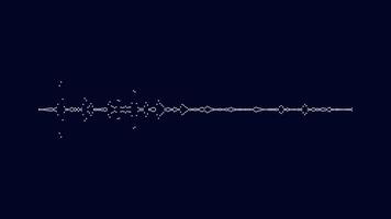 audio bar spectrum geïsoleerd Aan transparant achtergrond. geluid Golf animatie, klassiek grafisch geluid gelijkmaker. video