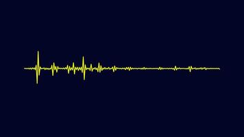 audio bar spectrum Isolated on transparent background. Sound wave animation, classic graphic sound equalizer. video