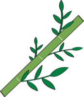 bamboe en bamboe bladeren png