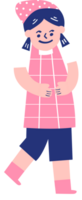 woman hold something png