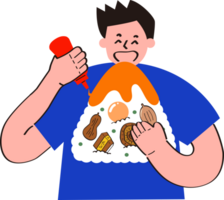 a boy hold a rice dumpling png