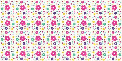 Hand drawn small flowers pattern design vector