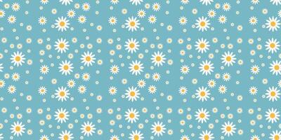 daisy pattern fabric pattern design seamless endless vector