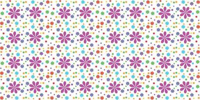 flower pattern design seamless on white background vector