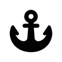 an anchor icon on a white background vector