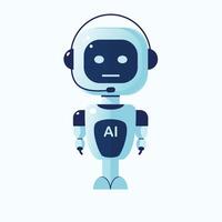 cute robot. Illustration in flat style. vector