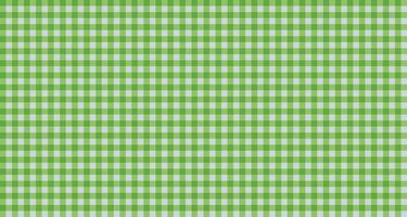 Green checkered pattern tablecloth vector