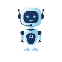 cute robot. Illustration in flat style. vector