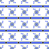 seamless pattern with blue tones of the Bohemian style are created from circles and lines png
