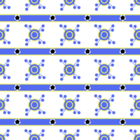 sans couture modèle avec bleu tons de le bohémien style sont établi de cercles et lignes png