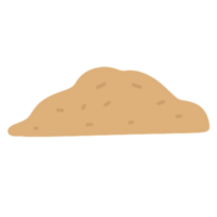 marron le sable illustration png