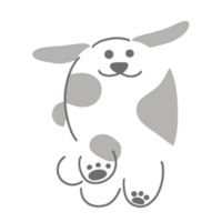 illustration de chien mignon png