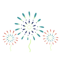 Feuerwerk zum Sommer- Illustration png