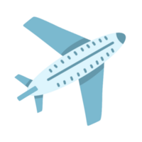 bleu avion illustration png