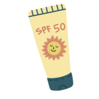 protetor solar pele ilustração png