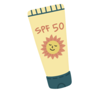 crème solaire peau illustration png