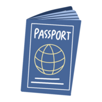 Passaporte para ir a mundo ilustração png