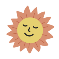 carino sole estate illustrazione png