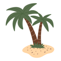 ilustração de praia tropical png