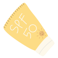 Sunscreen SPF on a bottle png